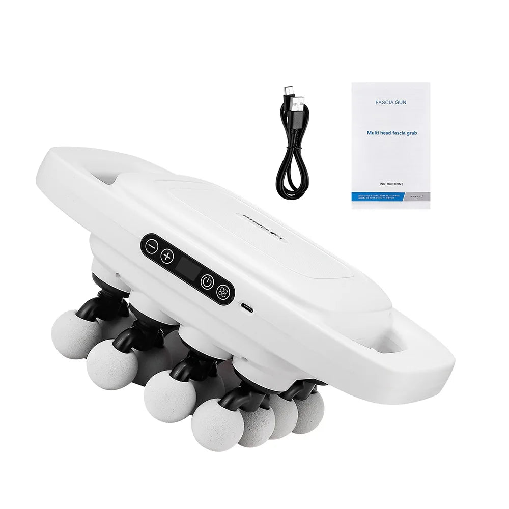 16-Head Fascia Gun High-Frequency Vibration Body Massage Gun Waist and Back  Massager Neck Shoulder Massager Muscle masajeador